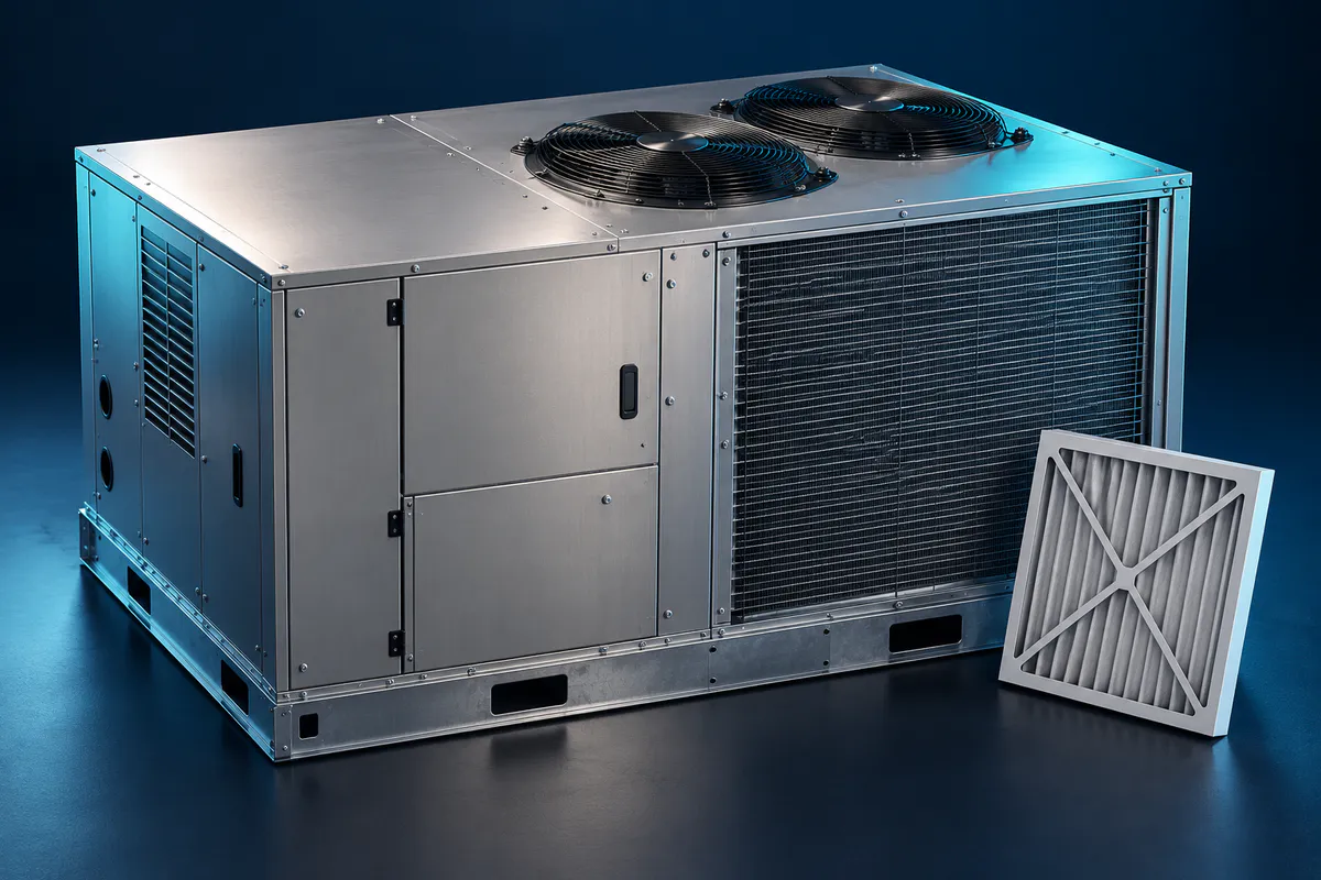 Illustrative packaged HVAC equipment concept; not a photograph of an Epic Star job